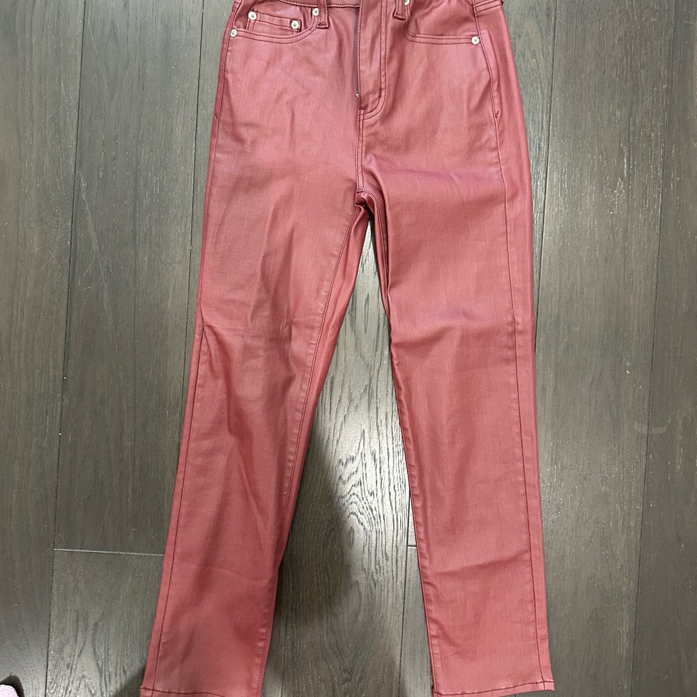 Pink Straight Leg Jeans with Modern Twist